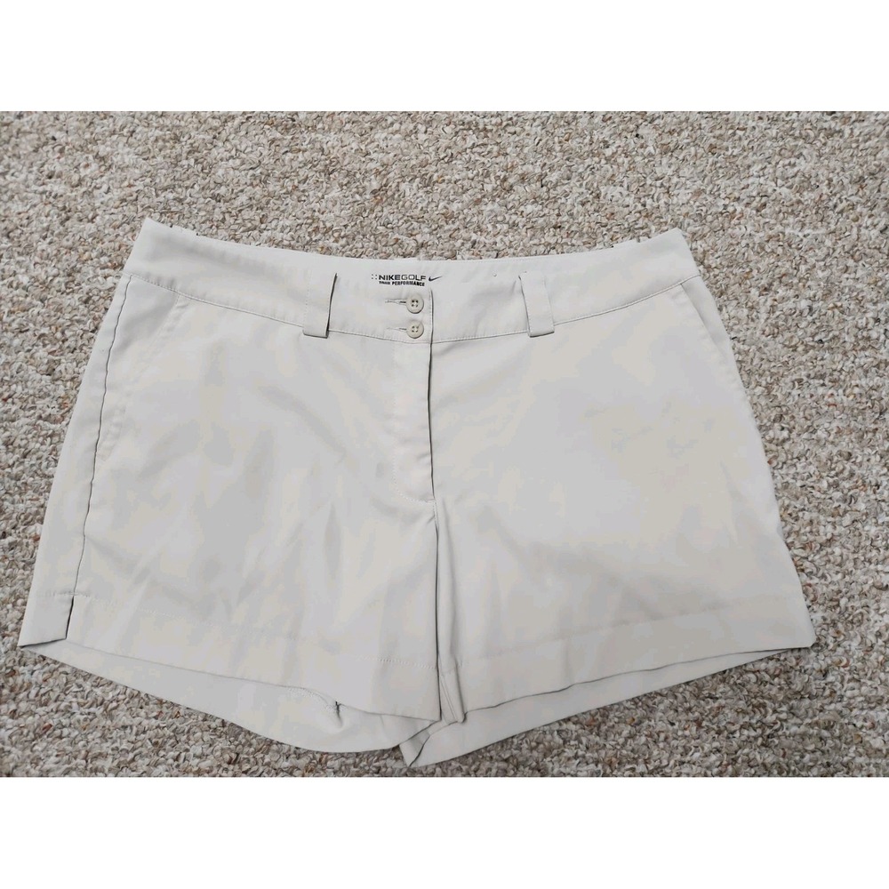 Nike Golf Tour Performance Flat Front Stretch Chino Shorts 14 Beige 618149-072